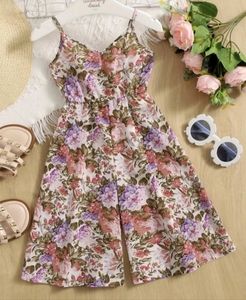 SHEIN Toddler Wide Leg Floral Jumpsuit